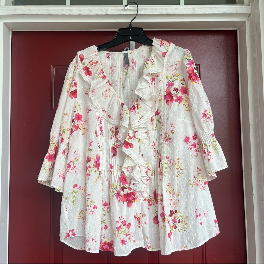 Anthropologie Ruffled Pintuck Blouse - Picture 6 of 10